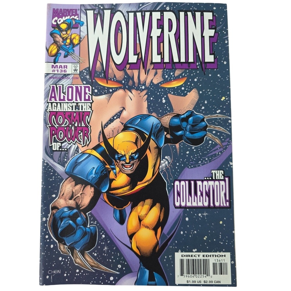 Wolverine #136 Marvel Comics 1999 The Collector Starjammers Tony Hawk Ad E2